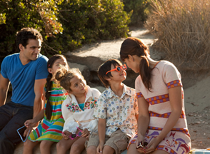 several family members outdoors