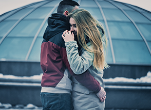 couple hugging