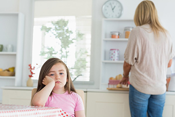 child looking sad