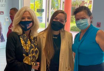 Commissioner Sachs, Mariana Blanco, Assistant Executive Director of the
      Guatemalan-Maya Center and Janet Arguelles, Executive Assistant in the
      office.