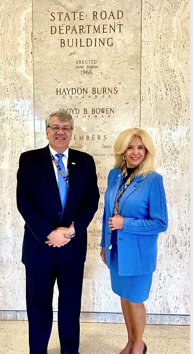 Commissioner Sachs with Kevin J. Thibault, Secretary of the Florida
      Department of Transportation