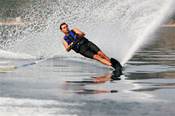 water skiing