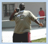 Man throwin ball