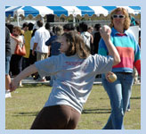 Man throwin ball