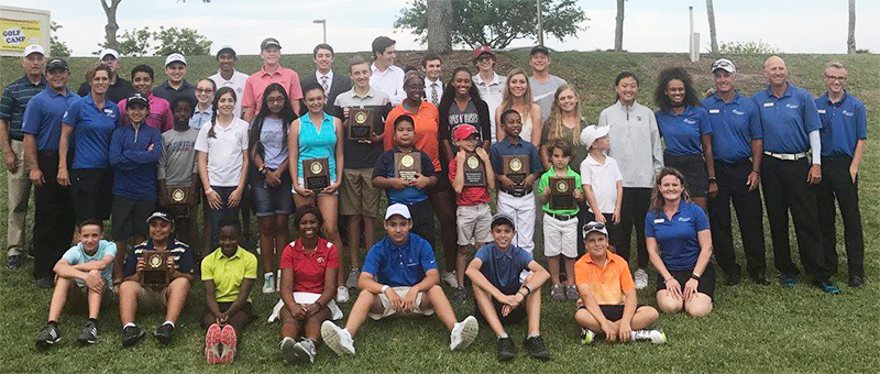Group Photo of golf campers.