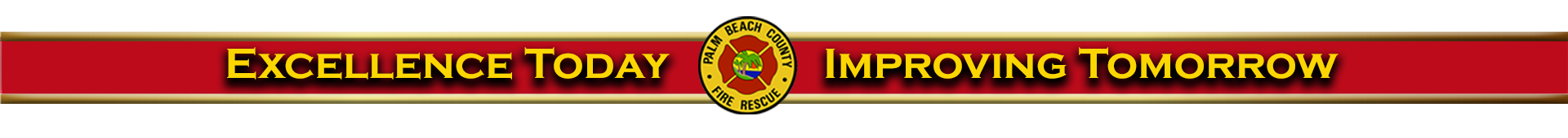 PBCFR Excellence Today, Improving Tomrrow Banner