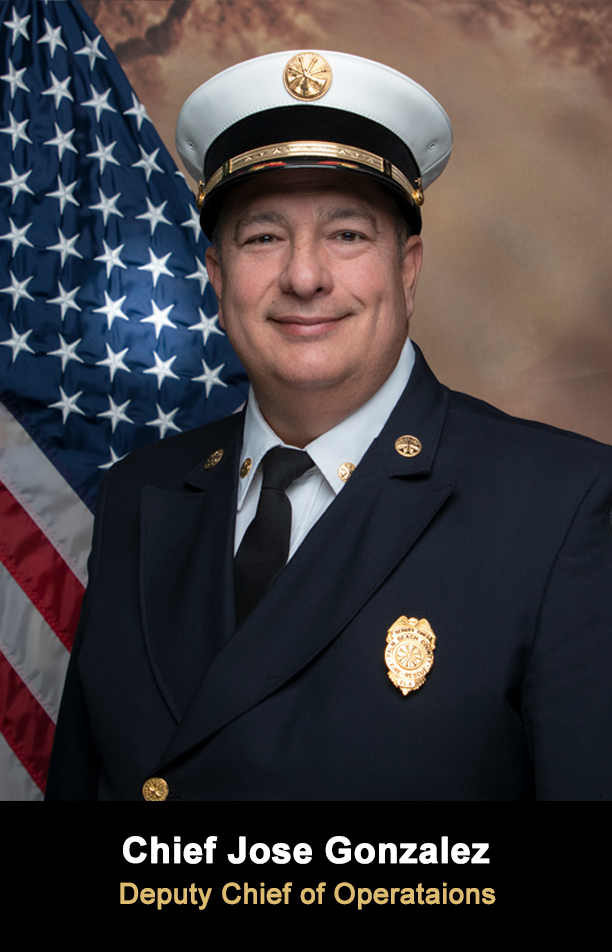 Portrait of Chief Jose Gonzalez - Deputy Chief of Operations