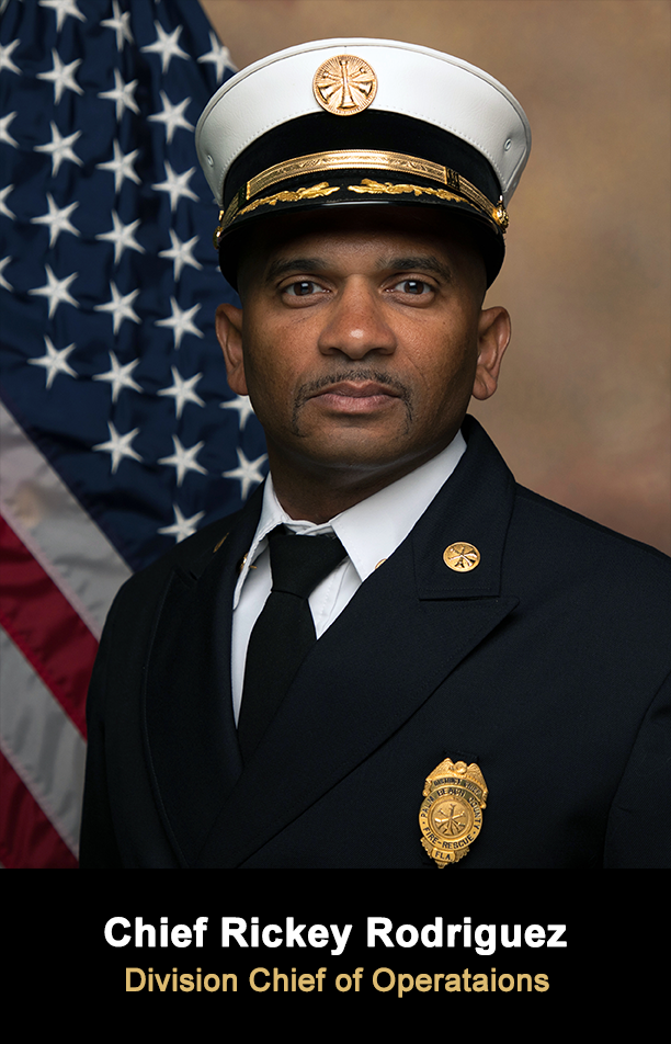 Portrait of Chief Ricky Rodriguez - Division Chief of Operations