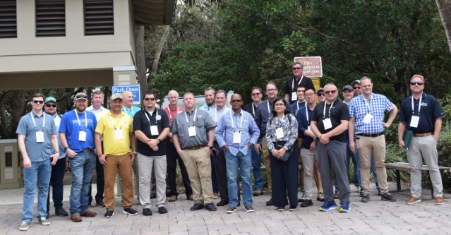 Group of people visiting a facility